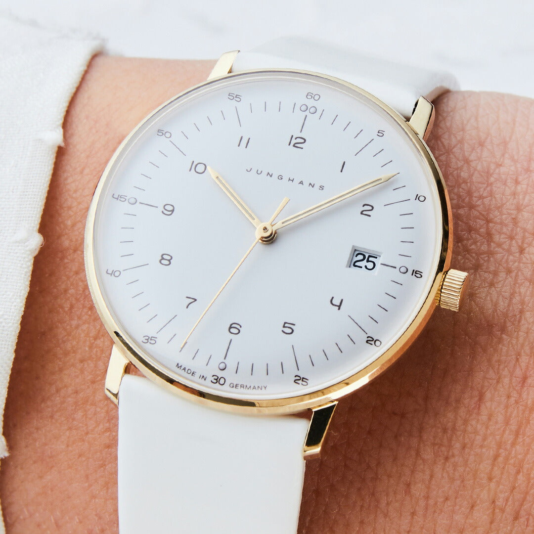 ユンハンス JUNGHANS Max Bill Quarz マックス ビル クオーツ 腕時計 レディース 47 7451 02【60回分割手数料無料!】