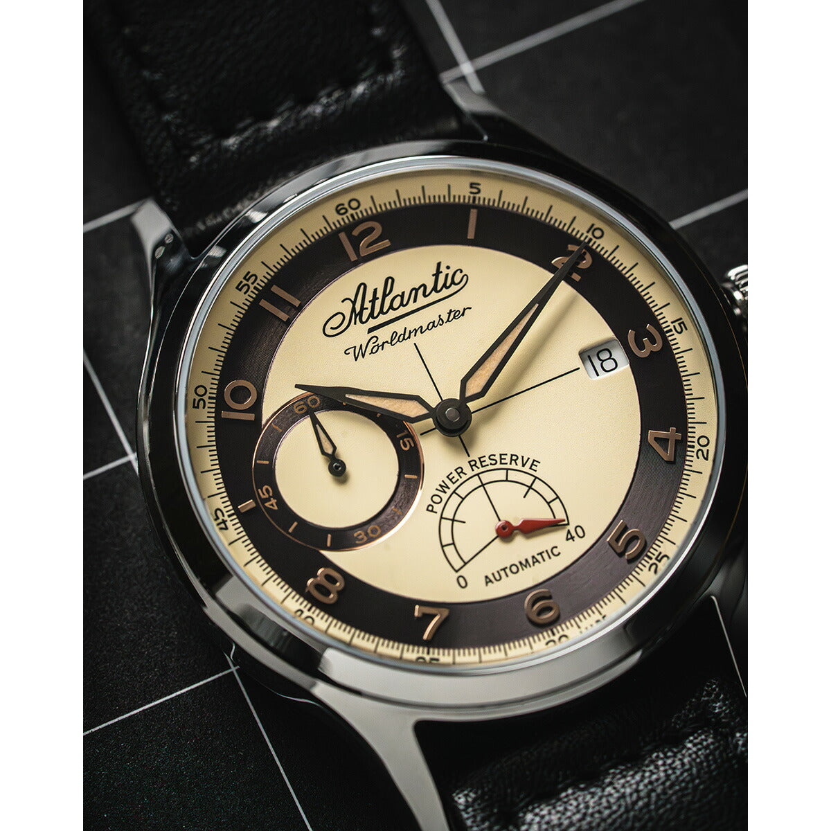 アトランティック ATLANTIC 腕時計 メンズ 自動巻き ワールドマスター オリジナル パワーリザーブ Worldmaster 53782.41.93RB【60回分割手数料無料!】