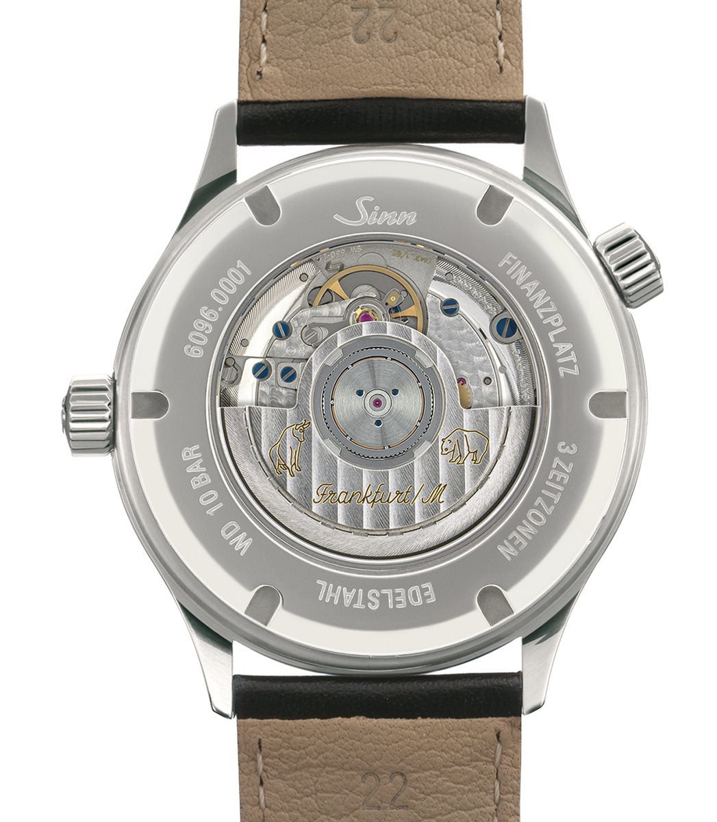 Sinn ジン 6096 自動巻き 腕時計 メンズ Frankfurt Financial Watches フランクフルト ファイナンシャル ウォッチ ステンレスバンド 替バンド付き ドイツ製【60回分割手数料無料!】