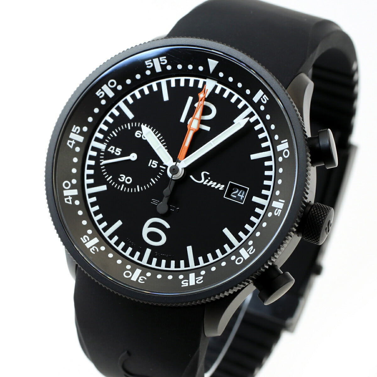Sinn ジン 717 自動巻き 腕時計 メンズ Instrument Chronographs インストゥルメント クロノグラフ シリコンストラップ ドイツ製【60回分割手数料無料!】