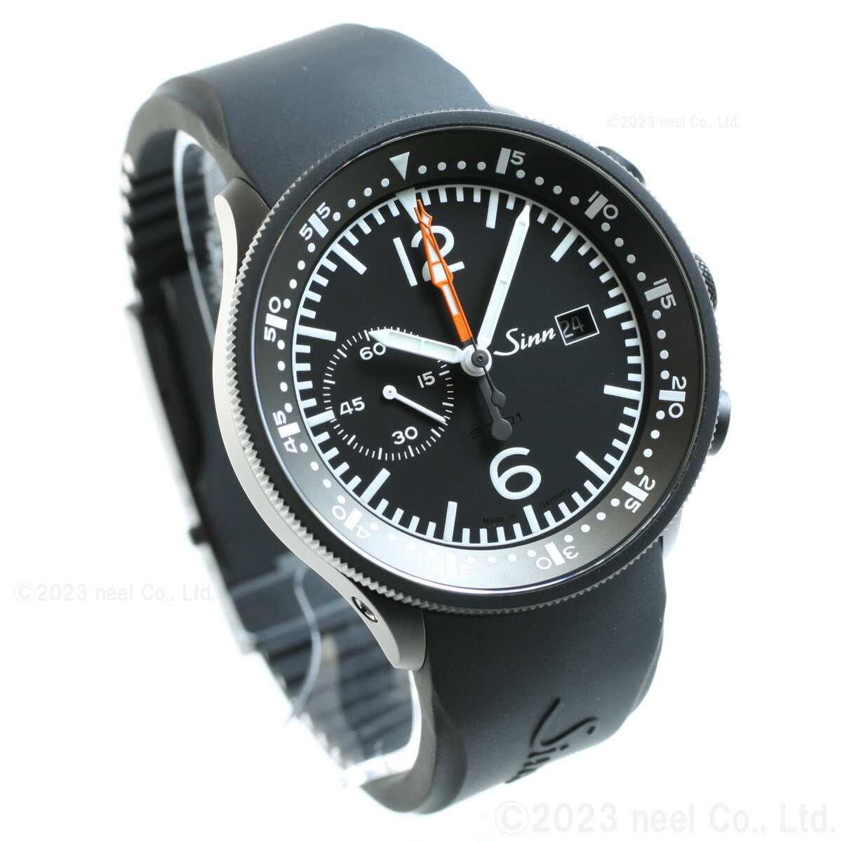 Sinn ジン 717 自動巻き 腕時計 メンズ Instrument Chronographs インストゥルメント クロノグラフ シリコンストラップ ドイツ製【60回分割手数料無料!】