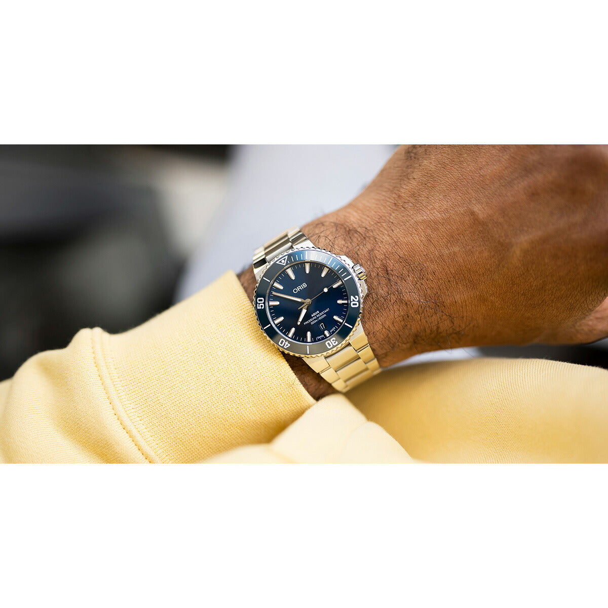 オリス ORIS アクイスデイト AQUIS DATE ダイバーズウォッチ 腕時計 メンズ 自動巻き 01 733 7787 4135-07 8 22 04PEB【60回分割手数料無料!】