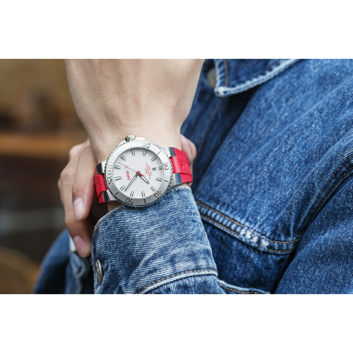 オリス ORIS アクイス ジャパンリミテッドエディション AQUIS JAPAN LIMITED EDITION 腕時計 自動巻 01 733 7789 4111-Set【2025 新作】【60回分割手数料無料!】