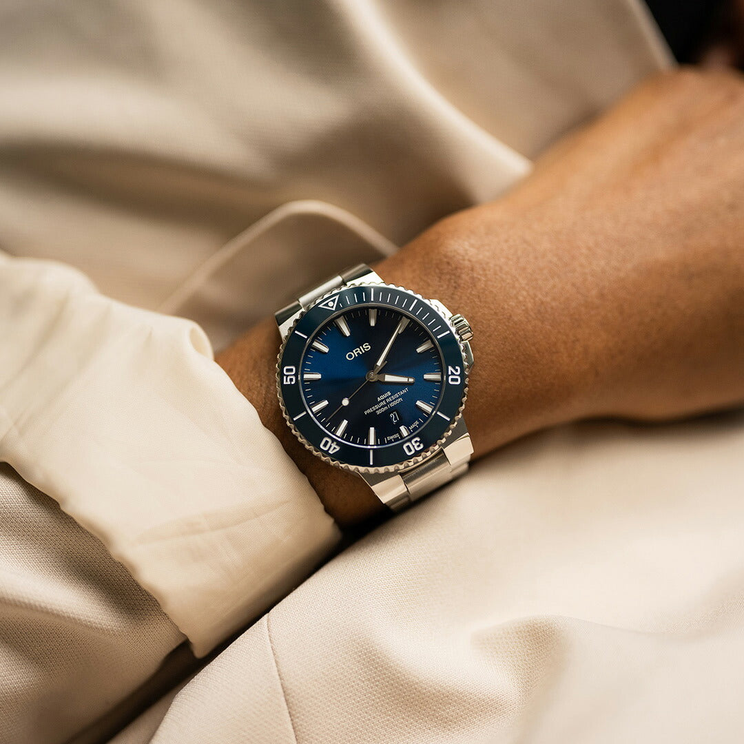 オリス ORIS アクイスデイト AQUIS ダイバーズウォッチ 腕時計 メンズ レディース 自動巻き 01 733 7789 4135-07 8 23 04PEB【60回分割手数料無料!】