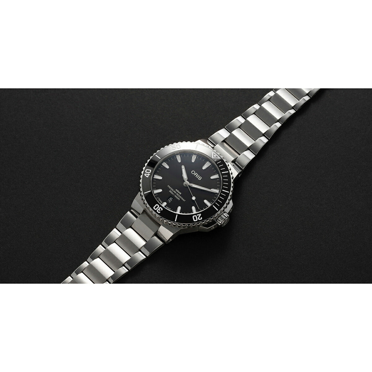 オリス ORIS アクイスデイト AQUIS DATE ダイバーズウォッチ 腕時計 メンズ 自動巻き 01 733 7789 4154-07 8 23 04PEB【60回分割手数料無料!】