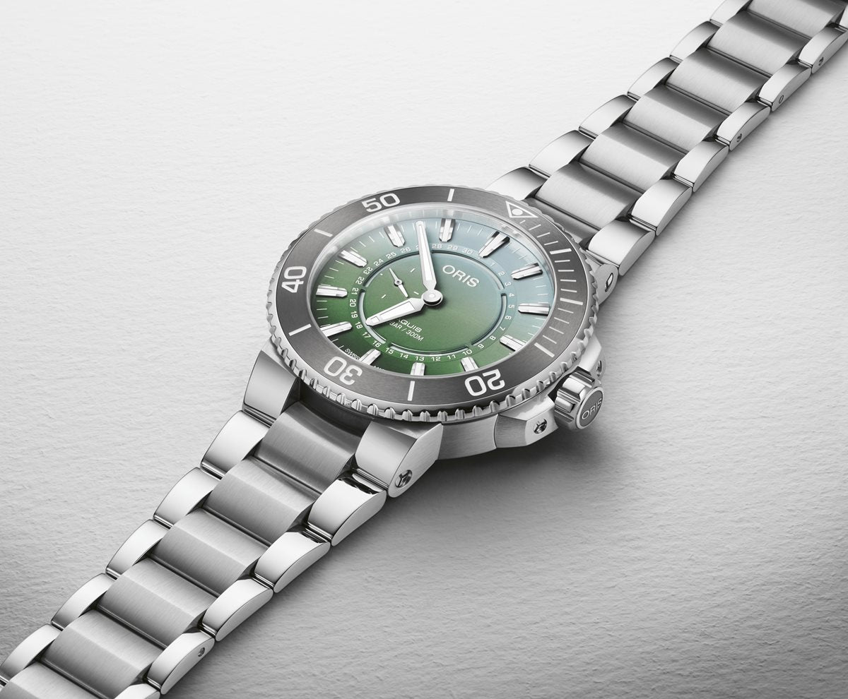 オリス ORIS ダットワットリミテッドエディションII DAT WATT LIMITED EDITION II アクイス AQUIS 限定 腕時計 メンズ 自動巻き 01 743 7734 4197-Set【60回分割手数料無料!】