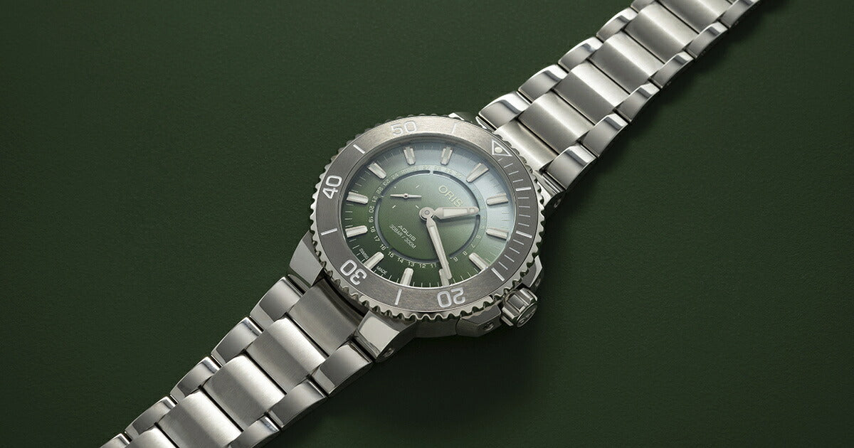 オリス ORIS ダットワットリミテッドエディションII DAT WATT LIMITED EDITION II アクイス AQUIS 限定 腕時計 メンズ 自動巻き 01 743 7734 4197-Set【60回分割手数料無料!】