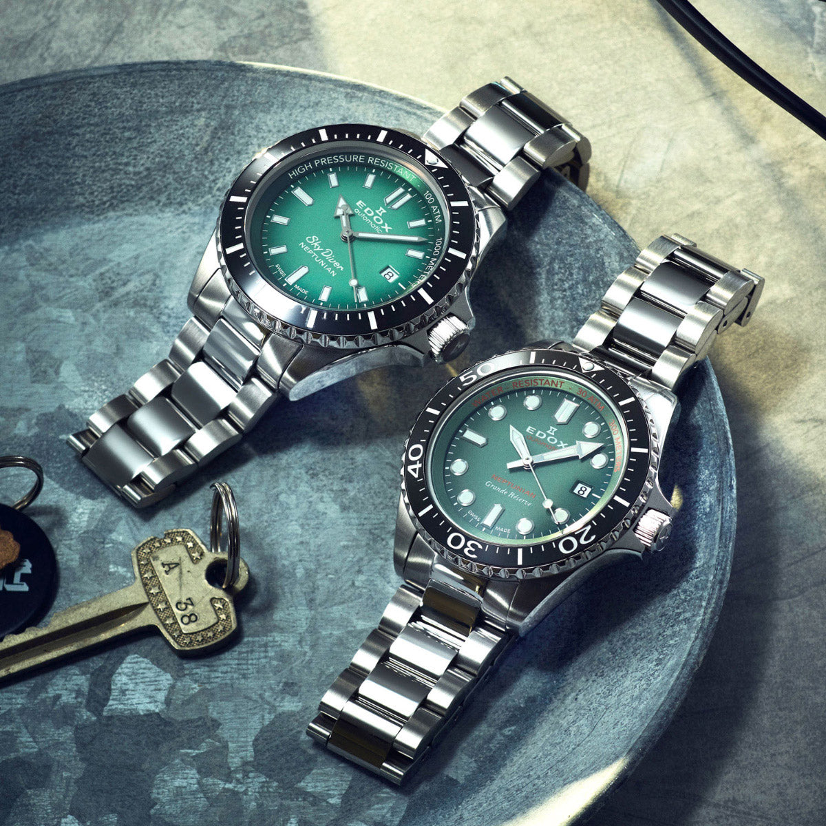 エドックス EDOX ネプチュニアン オートマティック 腕時計 メンズ 自動巻き ダイバーズウォッチ 80120-3NM-VDN NEPTUNIAN【60回分割手数料無料!】