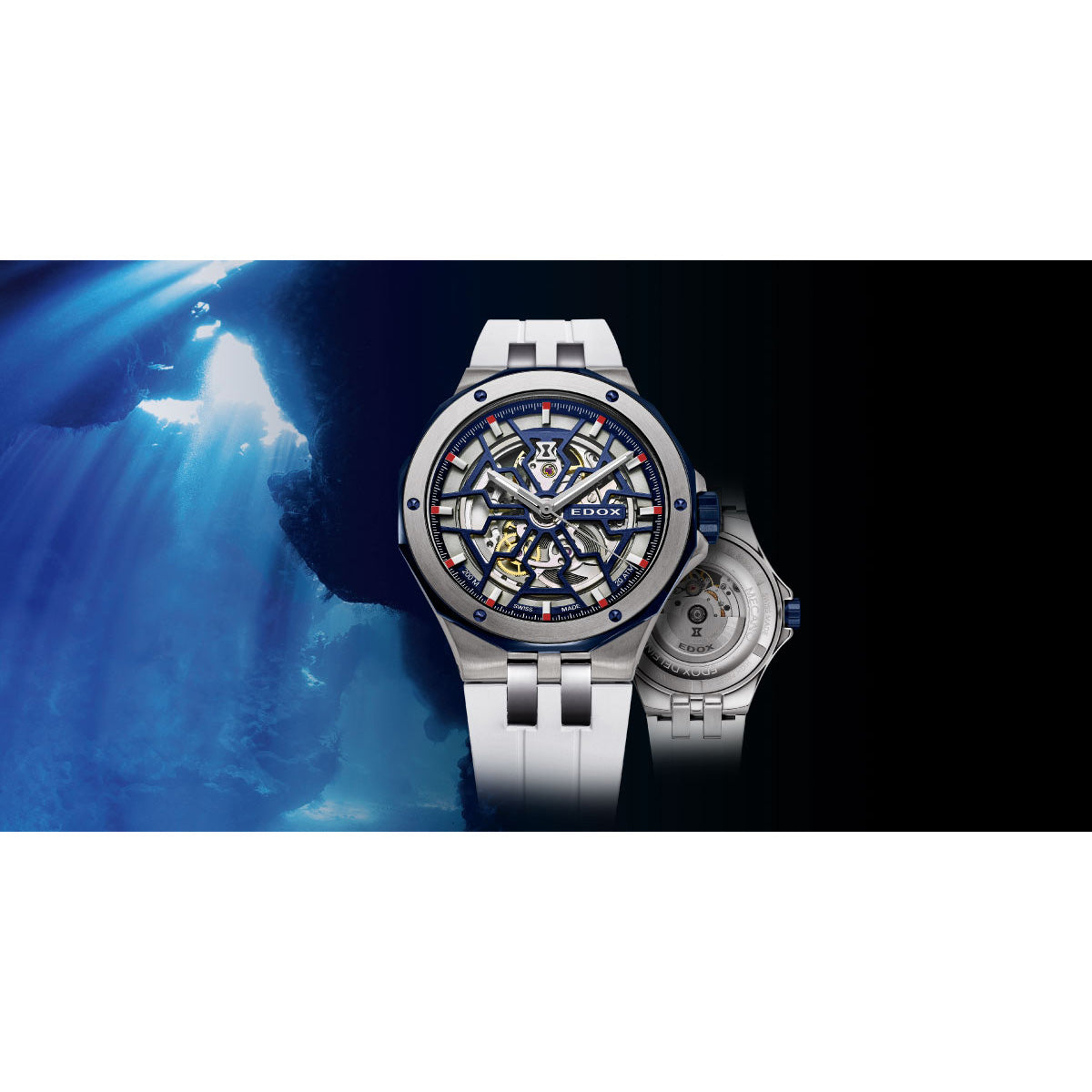 エドックス EDOX デルフィン オリジナル メカノ オートマティック 腕時計 メンズ 自動巻き 85303-357BUCAB-BUIRB DELFIN【60回分割手数料無料!】