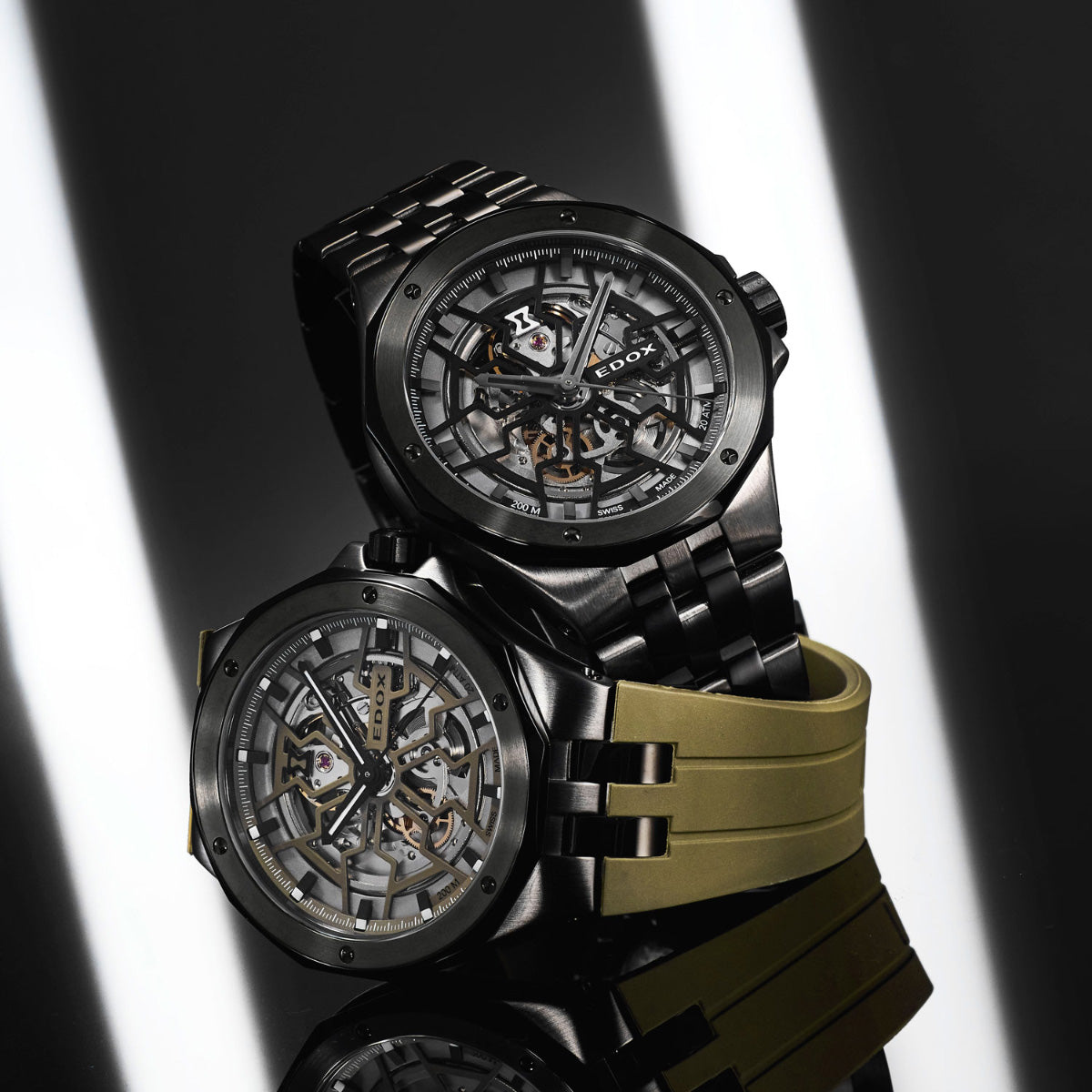 エドックス EDOX デルフィン オリジナル メカノ オートマティック 腕時計 メンズ 自動巻き 85303-357GNCAV-VONB DELFIN【60回分割手数料無料!】
