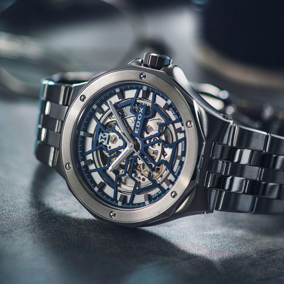 エドックス EDOX デルフィン オリジナル メカノ オートマティック 腕時計 メンズ 自動巻き 85303-3M-BUIGB DELFIN【60回分割手数料無料!】