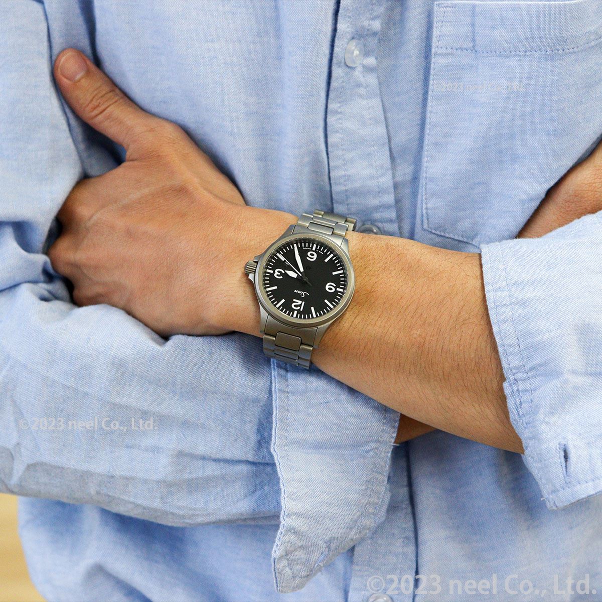 Sinn ジン 856.B 自動巻き 腕時計 メンズ Instrument Watches インストゥルメント ウォッチ ステンレスバンド ドイツ製【60回分割手数料無料!】