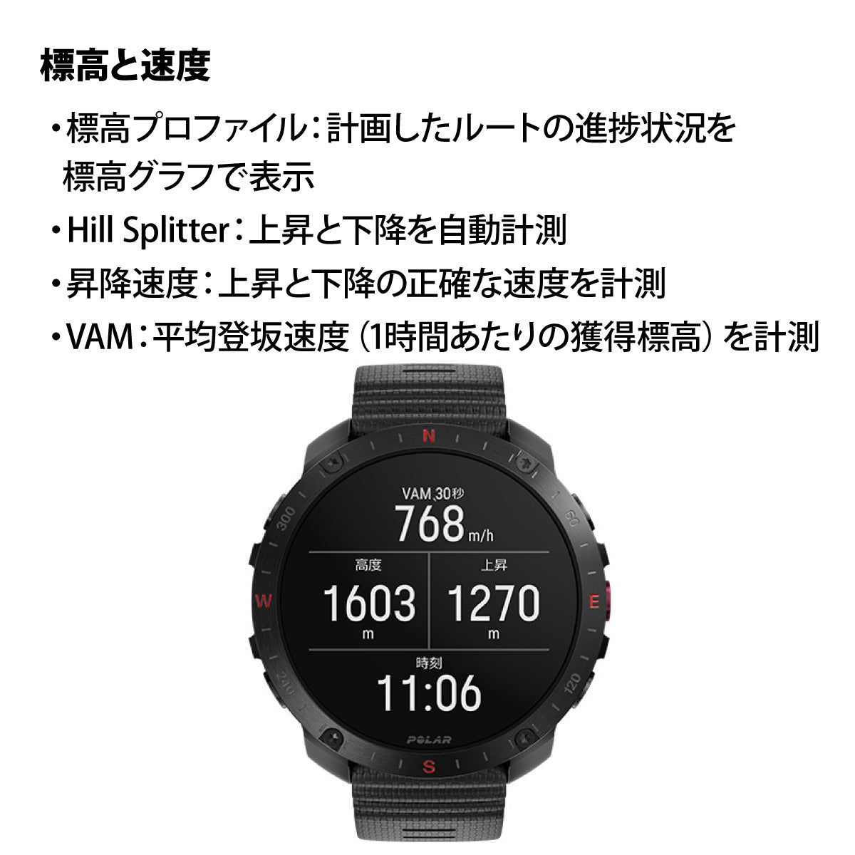 ポラール POLAR Grit X2 Pro スマートウォッチ GPS 心拍 スポーツ ヘルスケア ランニング マラソン 腕時計 グリットX2プロ ブラック S-L 日本正規品 900110283