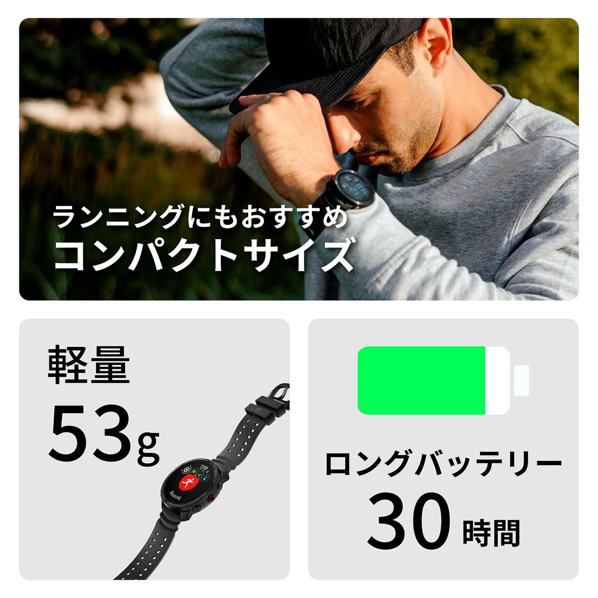 ポラール POLAR Vantage M3 ヴァンテ―ジエムスリー スマートウォッチ GPS マルチスポーツウォッチ 心拍計 ランニング 腕時計 ナイトブラック S-L 900112398