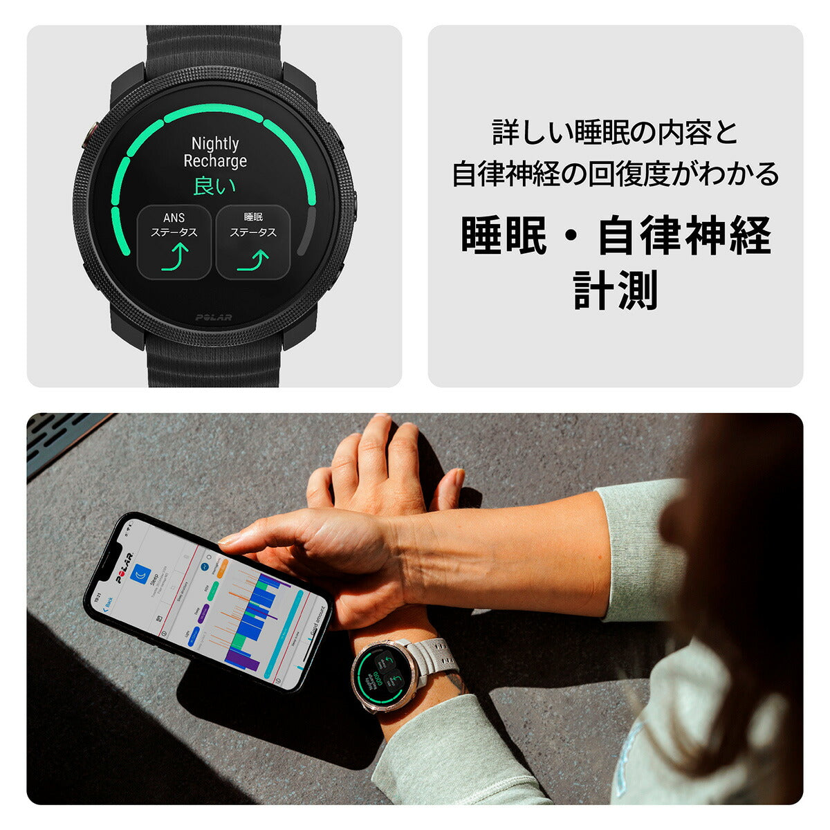 ポラール POLAR Vantage M3 ヴァンテ―ジエムスリー スマートウォッチ GPS マルチスポーツウォッチ 心拍計 ランニング 腕時計 ナイトブラック S-L 900112398