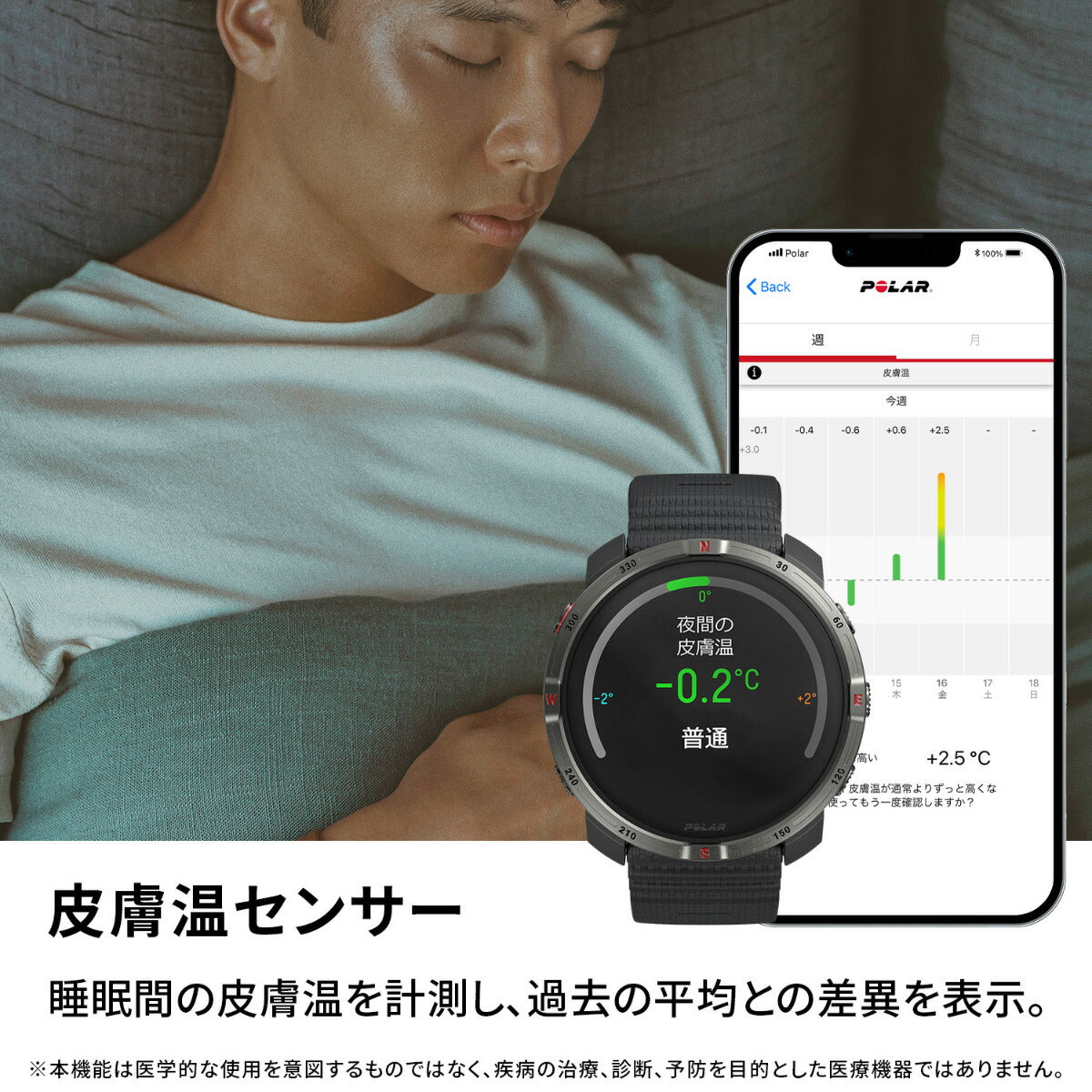 ポラール POLAR Grit X2 ナイトブラック S-L 腕時計 スマートウォッチ トレーニング ランニング アウトドア 睡眠 呼吸 900115134【2025 新作】