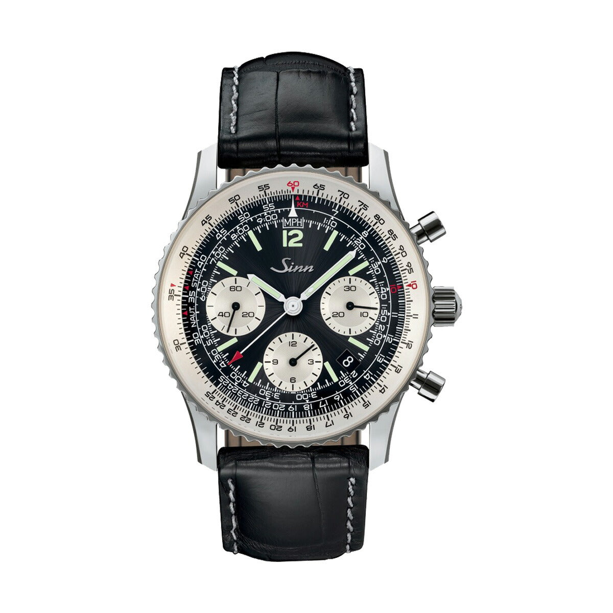 Sinn ジン 903.St.II 腕時計 Instrument Chronographs インストゥルメント クロノグラフ 型押しカウレザーストラップ ドイツ製【60回分割手数料無料!】