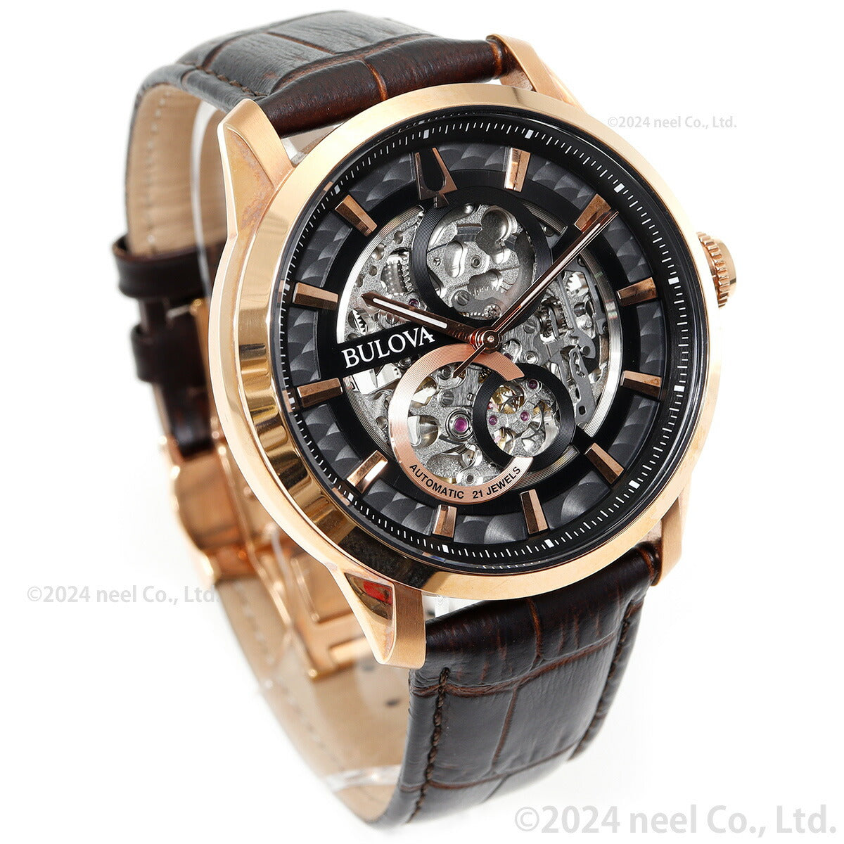 ブローバ BULOVA 腕時計 メンズ 自動巻き メカニカル スケルトン クラシック Classic 97A169