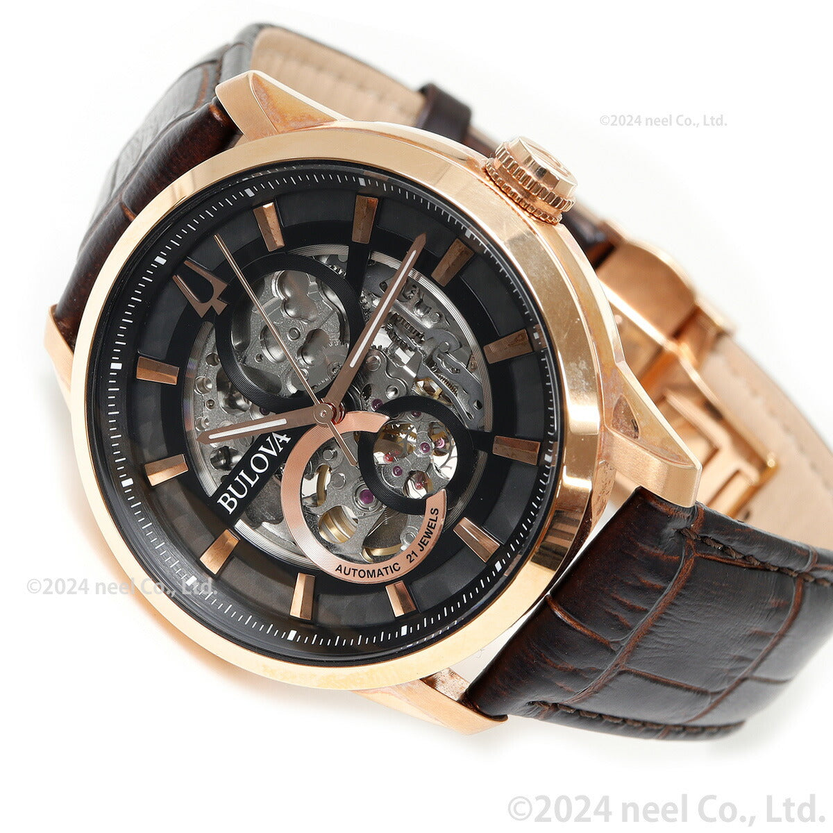 ブローバ BULOVA 腕時計 メンズ 自動巻き メカニカル スケルトン クラシック Classic 97A169