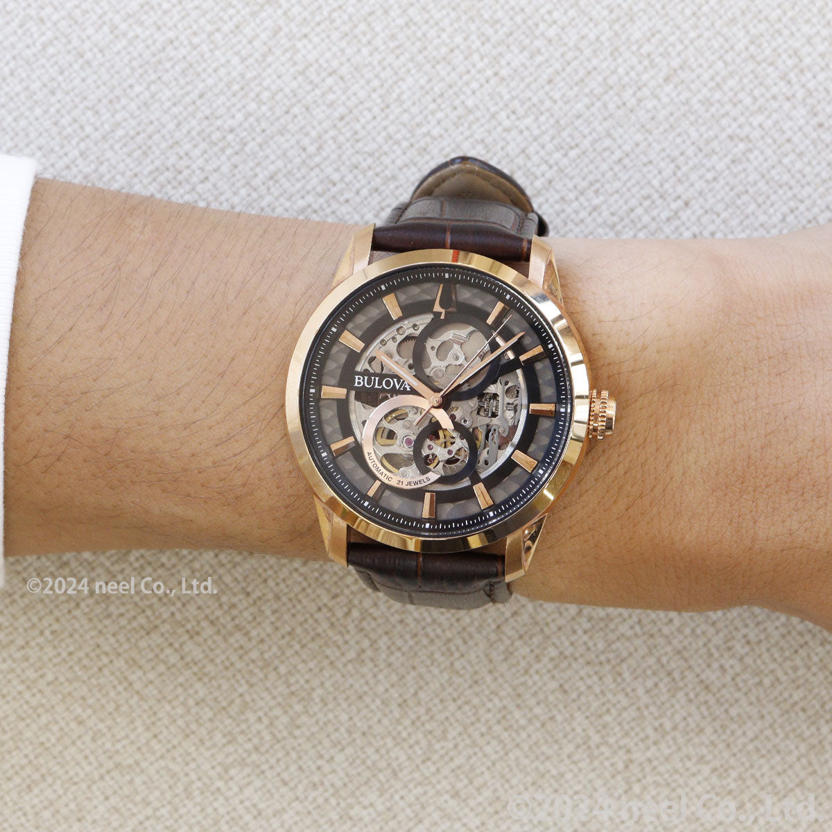 ブローバ BULOVA 腕時計 メンズ 自動巻き メカニカル スケルトン クラシック Classic 97A169