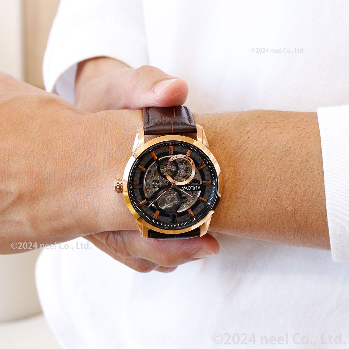 ブローバ BULOVA 腕時計 メンズ 自動巻き メカニカル スケルトン クラシック Classic 97A169