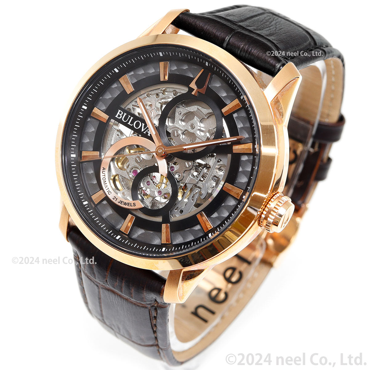 ブローバ BULOVA 腕時計 メンズ 自動巻き メカニカル スケルトン クラシック Classic 97A169