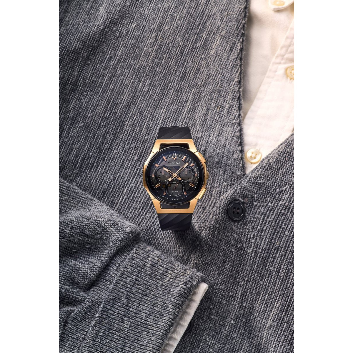 ブローバ BULOVA 腕時計 メンズ カーブ プログレッシブスポーツ CURV Progressive Sports クロノグラフ 98A185【60回分割手数料無料!】