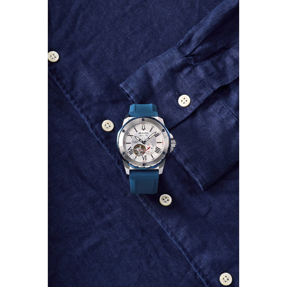 ブローバ BULOVA 腕時計 メンズ 自動巻き メカニカル マリンスター Marine Star 98A225
