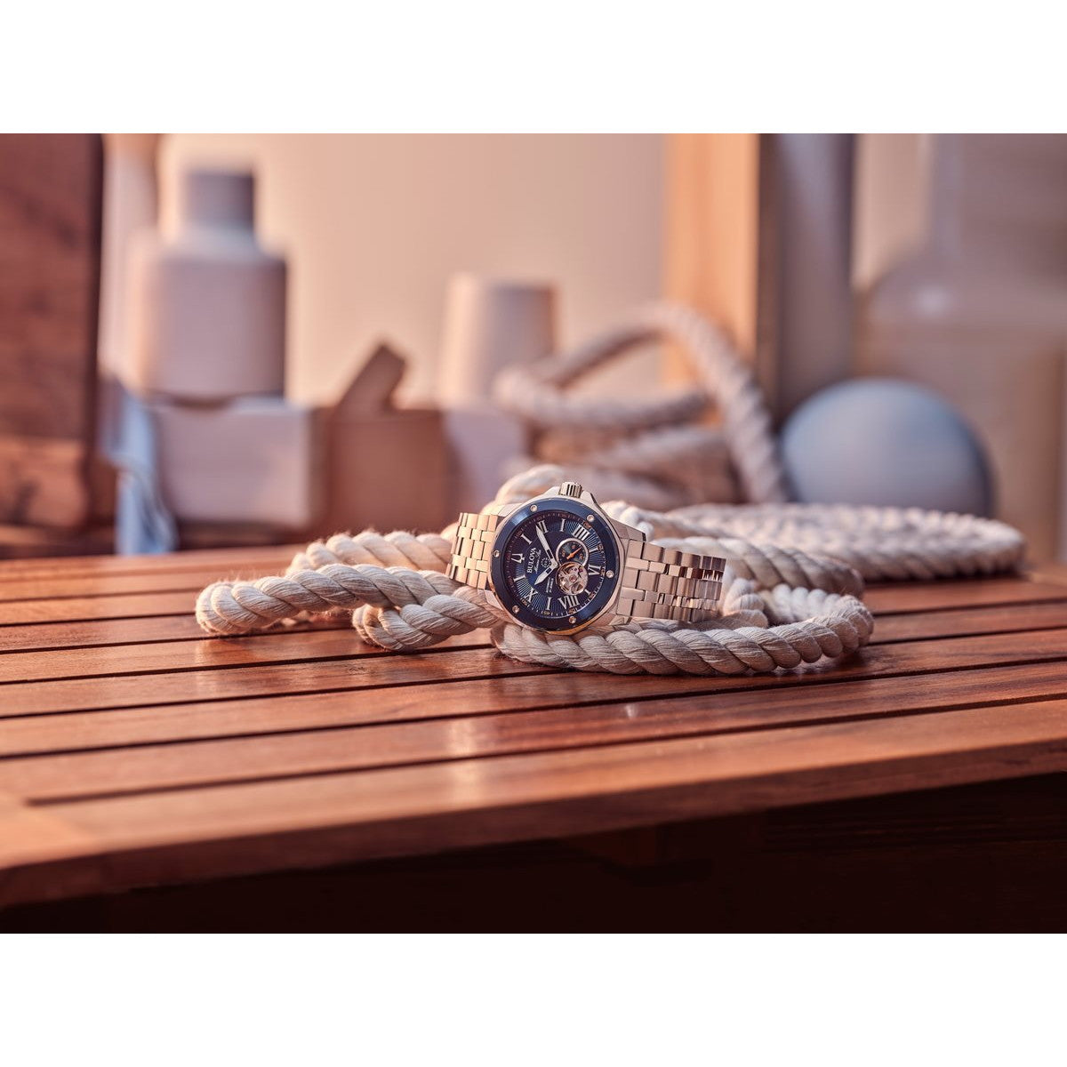 ブローバ BULOVA 腕時計 メンズ 自動巻き メカニカル スケルトン クラシック Classic 98A283【60回分割手数料無料!】