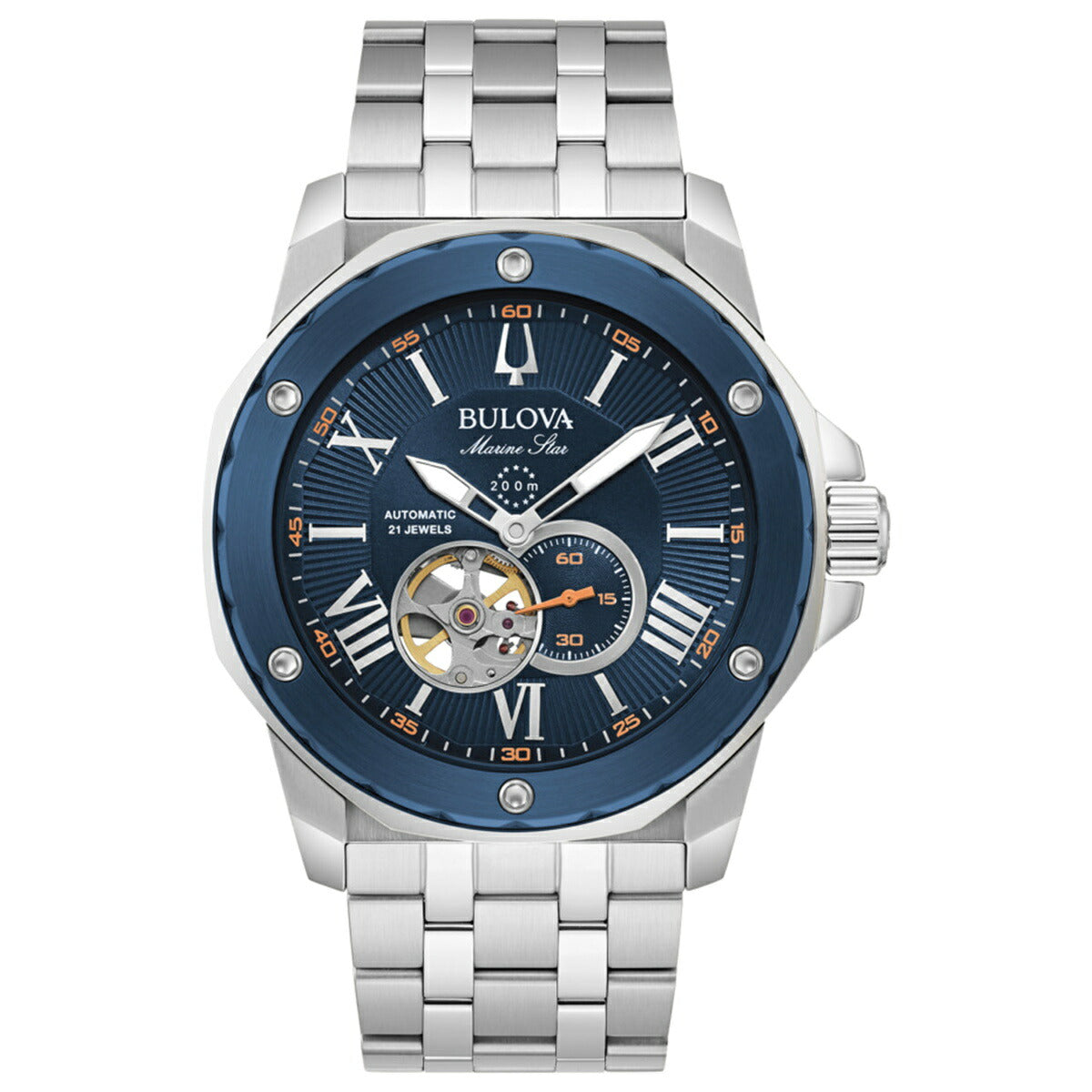 ブローバ BULOVA 腕時計 メンズ 自動巻き メカニカル マリンスター Marine Star 98A302【60回分割手数料無料!】