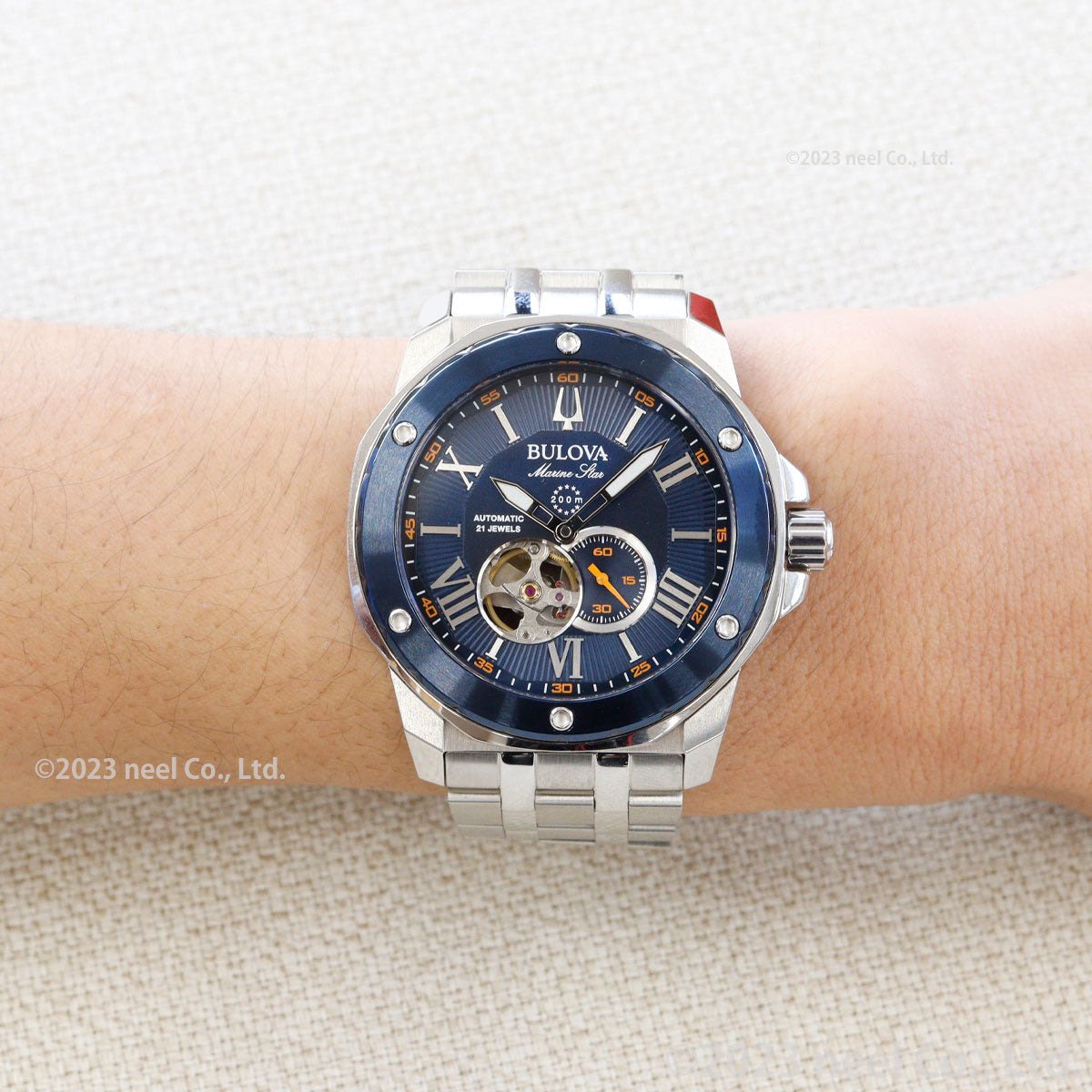 ブローバ BULOVA 腕時計 メンズ 自動巻き メカニカル マリンスター Marine Star 98A302【60回分割手数料無料!】