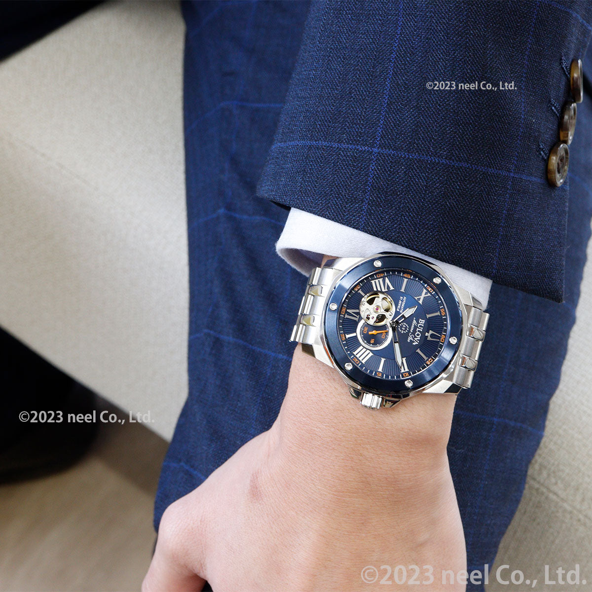 ブローバ BULOVA 腕時計 メンズ 自動巻き メカニカル マリンスター Marine Star 98A302【60回分割手数料無料!】