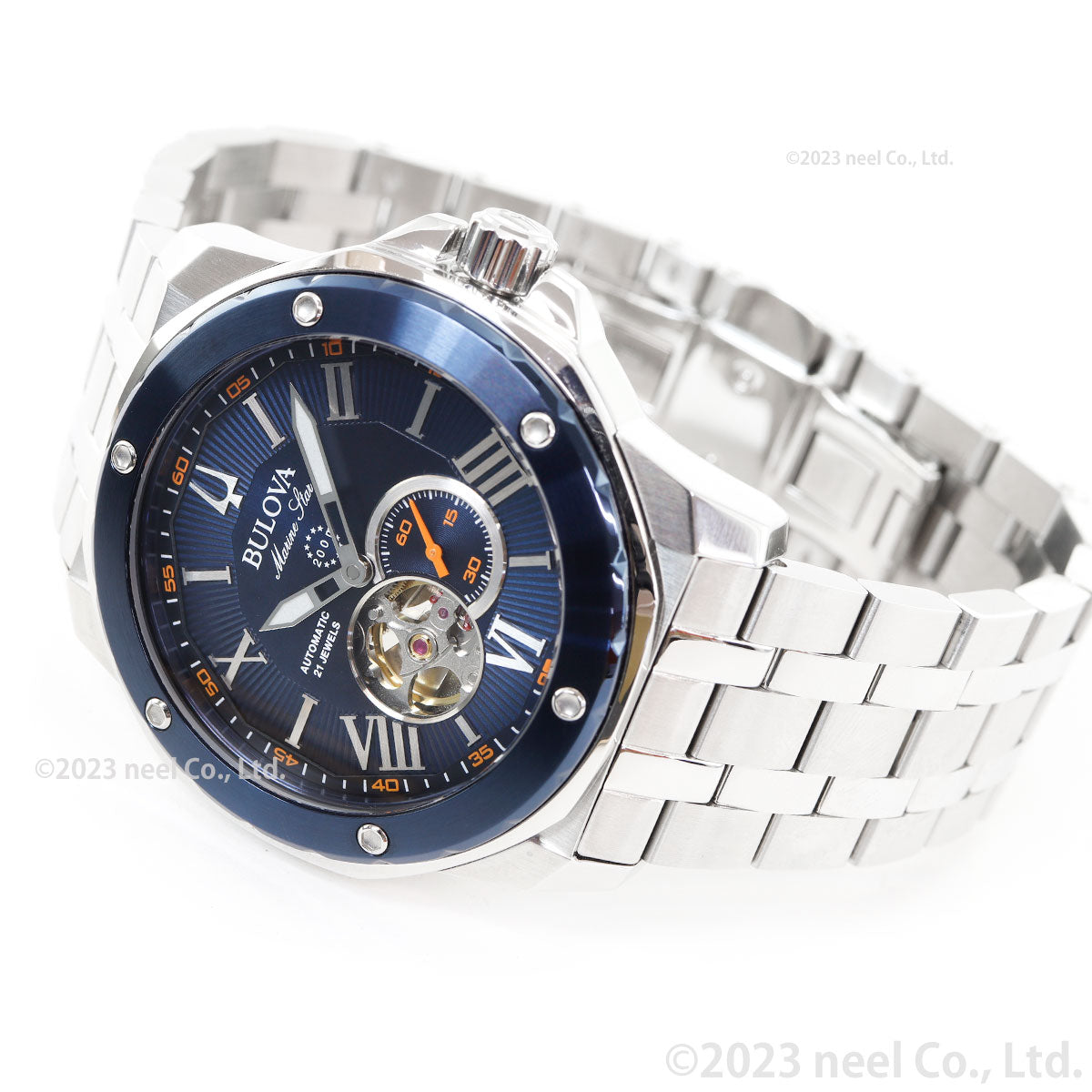 ブローバ BULOVA 腕時計 メンズ 自動巻き メカニカル マリンスター Marine Star 98A302【60回分割手数料無料!】