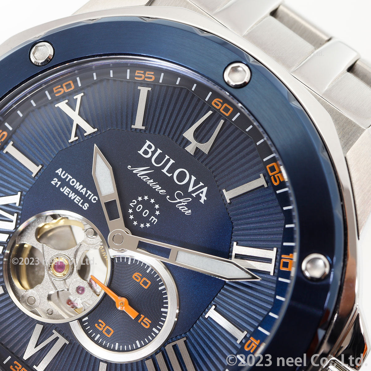 ブローバ BULOVA 腕時計 メンズ 自動巻き メカニカル マリンスター Marine Star 98A302【60回分割手数料無料!】