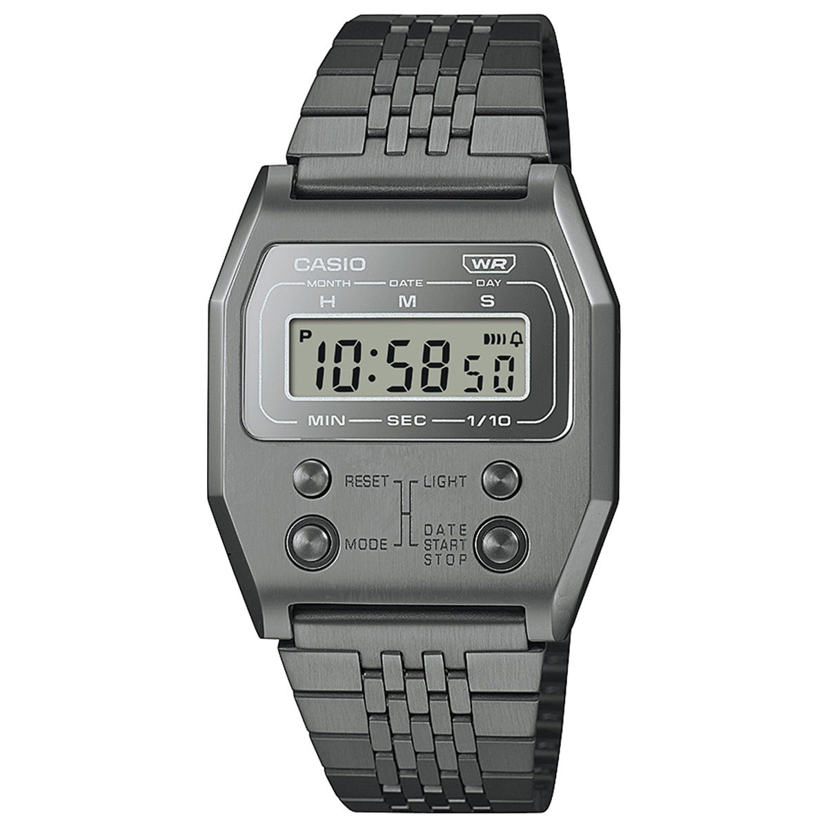 カシオ クラシック CASIO CLASSIC 52QS-14B 復刻 限定モデル デジタル 腕時計 A1100GGV-8JF PREMIUMシリーズ フルメタル グレー【2025 新作】