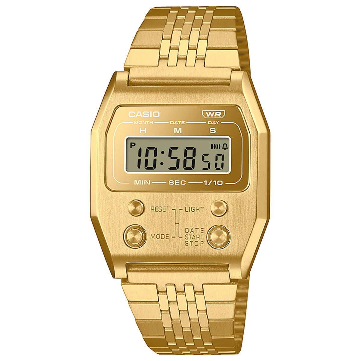 カシオ クラシック CASIO CLASSIC 52QS-14B 復刻 限定モデル デジタル 腕時計 A1100GV-9JF PREMIUMシリーズ フルメタル イエローゴールド【2025 新作】