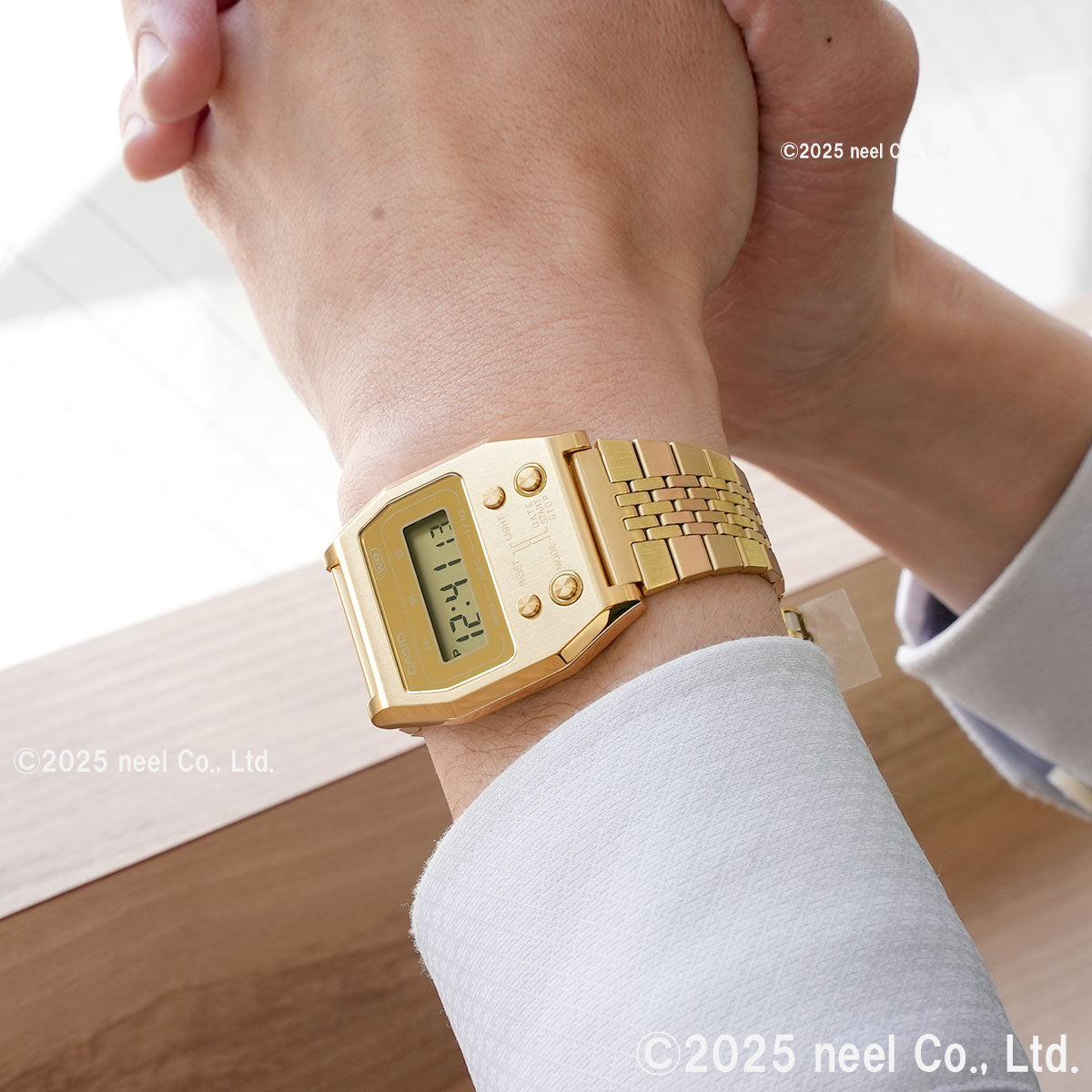 カシオ クラシック CASIO CLASSIC 52QS-14B 復刻 限定モデル デジタル 腕時計 A1100GV-9JF PREMIUMシリーズ フルメタル イエローゴールド【2025 新作】