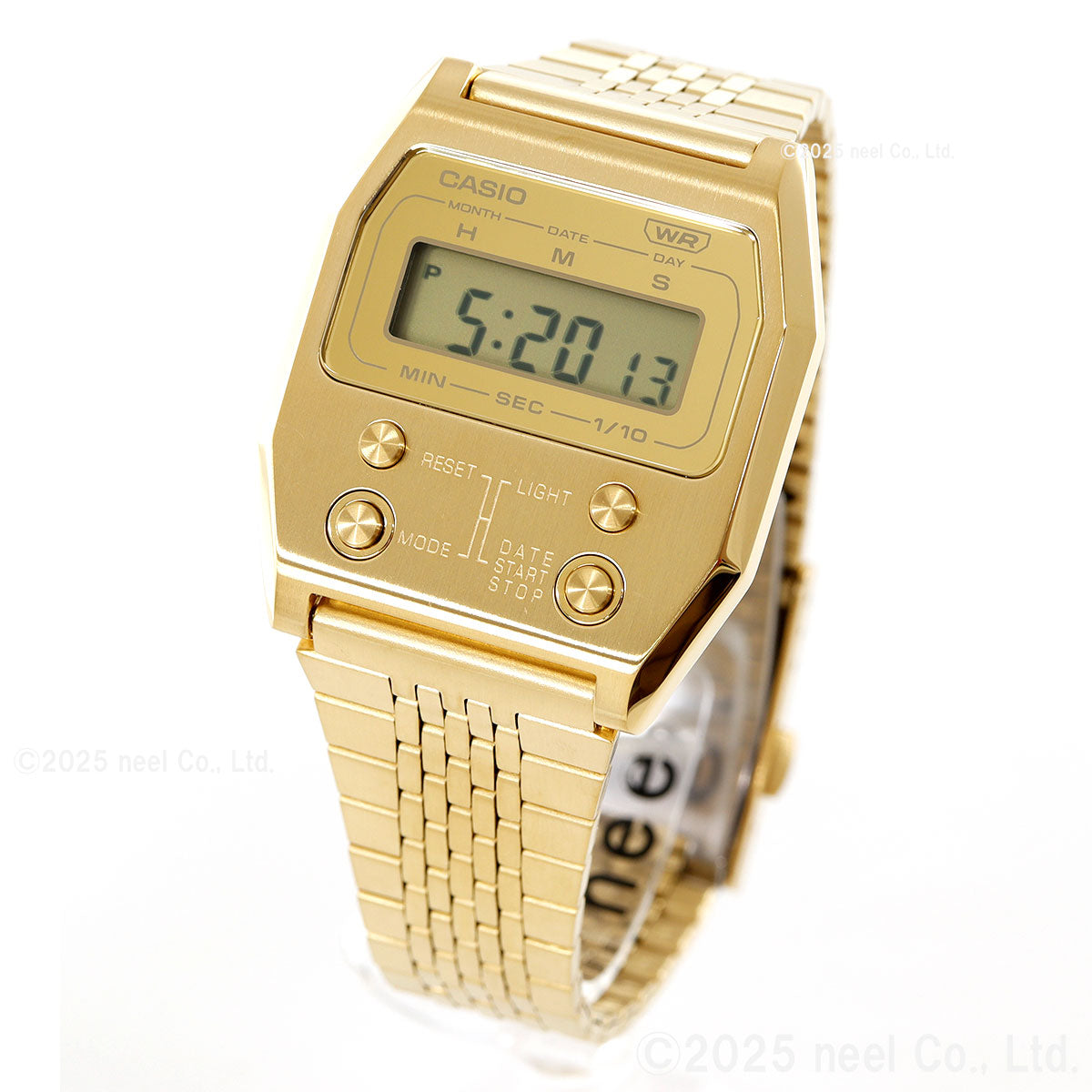 カシオ クラシック CASIO CLASSIC 52QS-14B 復刻 限定モデル デジタル 腕時計 A1100GV-9JF PREMIUMシリーズ フルメタル イエローゴールド【2025 新作】