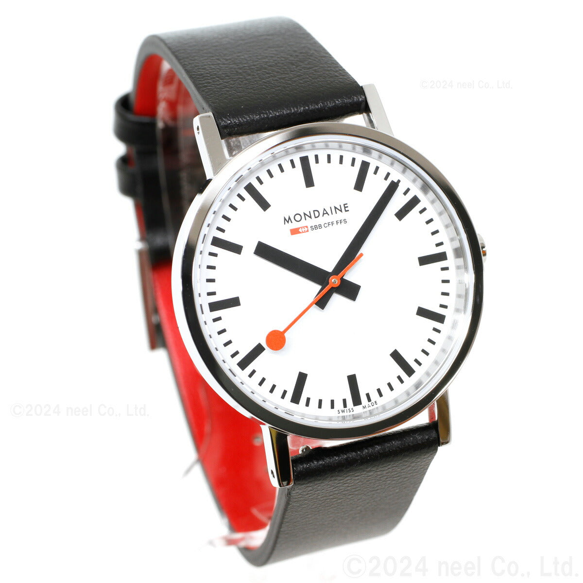 モンディーン MONDAINE 腕時計 メンズ レディース クラシック 36mm グレープビーガンレザー Classic A660.30314.11SBBV