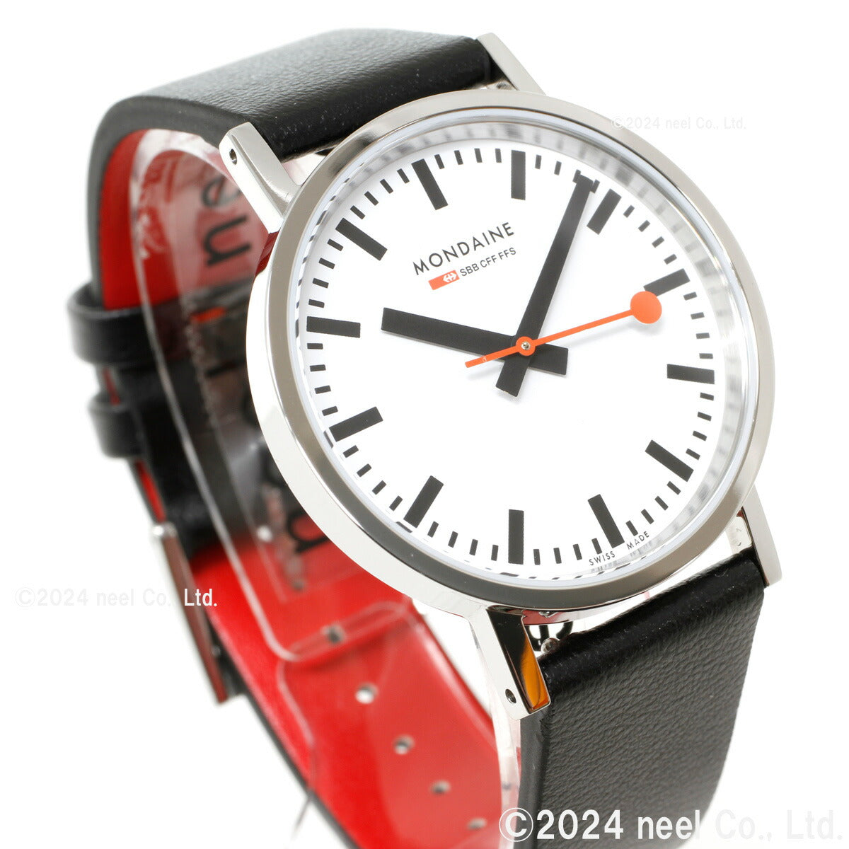 モンディーン MONDAINE 腕時計 メンズ レディース クラシック 36mm グレープビーガンレザー Classic A660.30314.11SBBV
