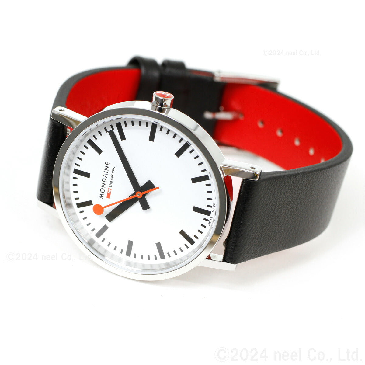 モンディーン MONDAINE 腕時計 メンズ レディース クラシック 36mm グレープビーガンレザー Classic A660.30314.11SBBV