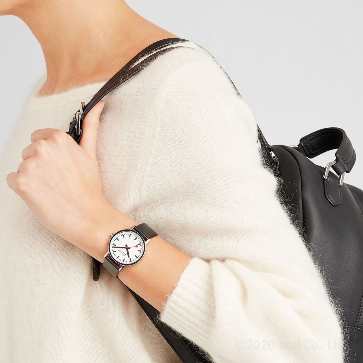モンディーン MONDAINE 腕時計 メンズ レディース クラシック 36mm グレープビーガンレザー Classic A660.30314.11SBBV