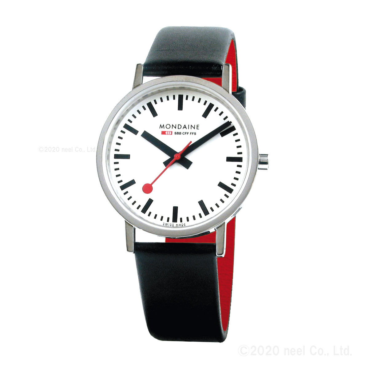 モンディーン MONDAINE 腕時計 メンズ レディース クラシック 36mm グレープビーガンレザー Classic A660.30314.11SBBV