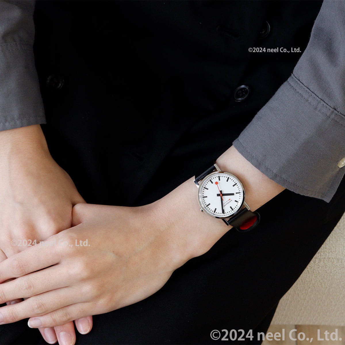 モンディーン MONDAINE 腕時計 メンズ レディース クラシック 36mm グレープビーガンレザー Classic A660.30314.11SBBV