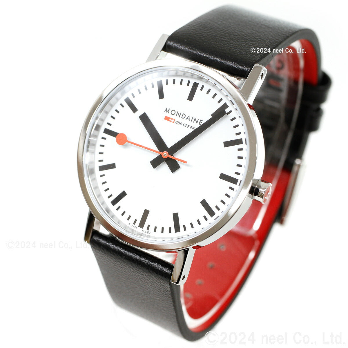 モンディーン MONDAINE 腕時計 メンズ レディース クラシック 36mm グレープビーガンレザー Classic A660.30314.11SBBV