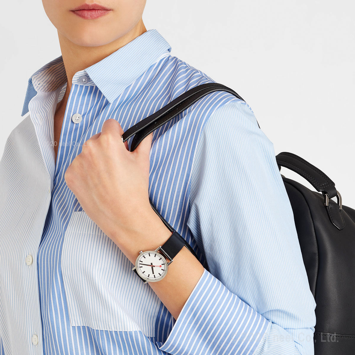 モンディーン MONDAINE 腕時計 メンズ レディース クラシック ピュア 36mm グレープビーガンレザー Classic A660.30314.16OMV