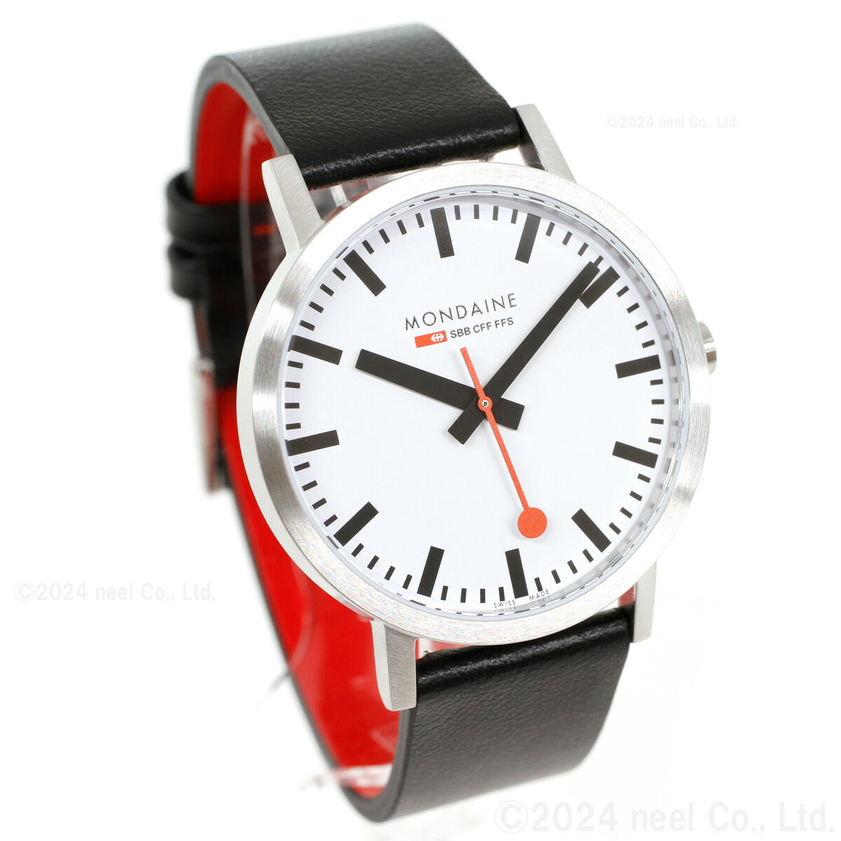 モンディーン MONDAINE 腕時計 メンズ レディース クラシック 40mm グレープビーガンレザー Classic A660.30360.16SBBV