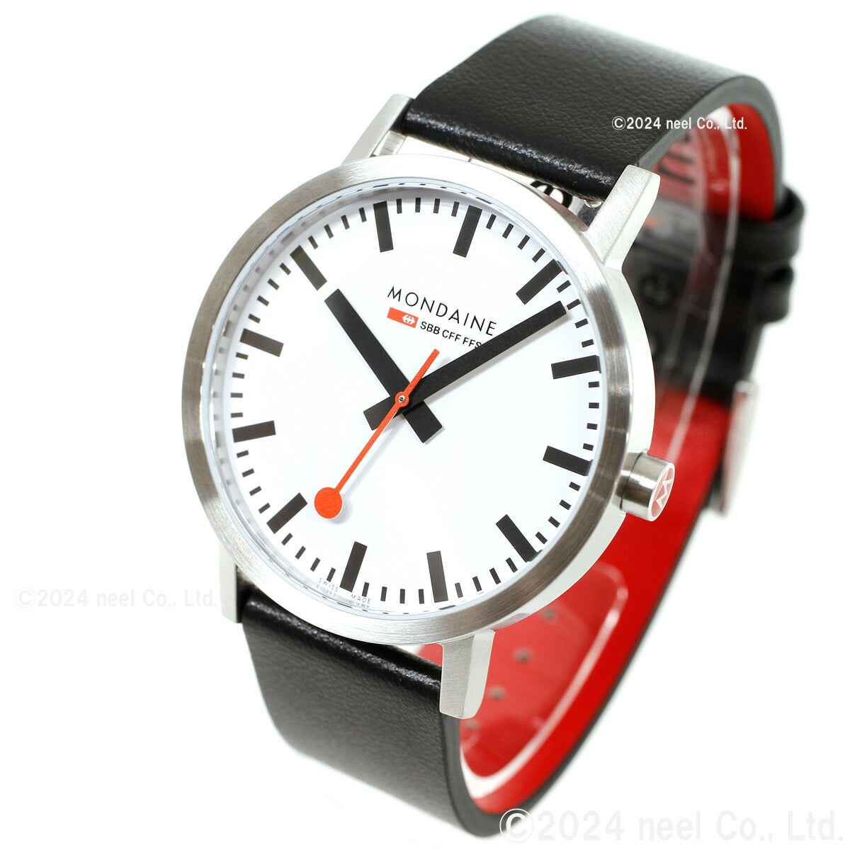 モンディーン MONDAINE 腕時計 メンズ レディース クラシック 40mm グレープビーガンレザー Classic A660.30360.16SBBV