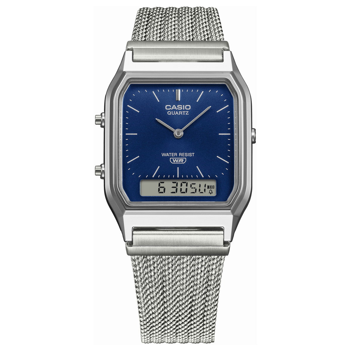 カシオ クラシック CASIO CLASSIC デジタル 限定モデル 腕時計 AQ-230EM-2AJF ネイビー【2025 新作】