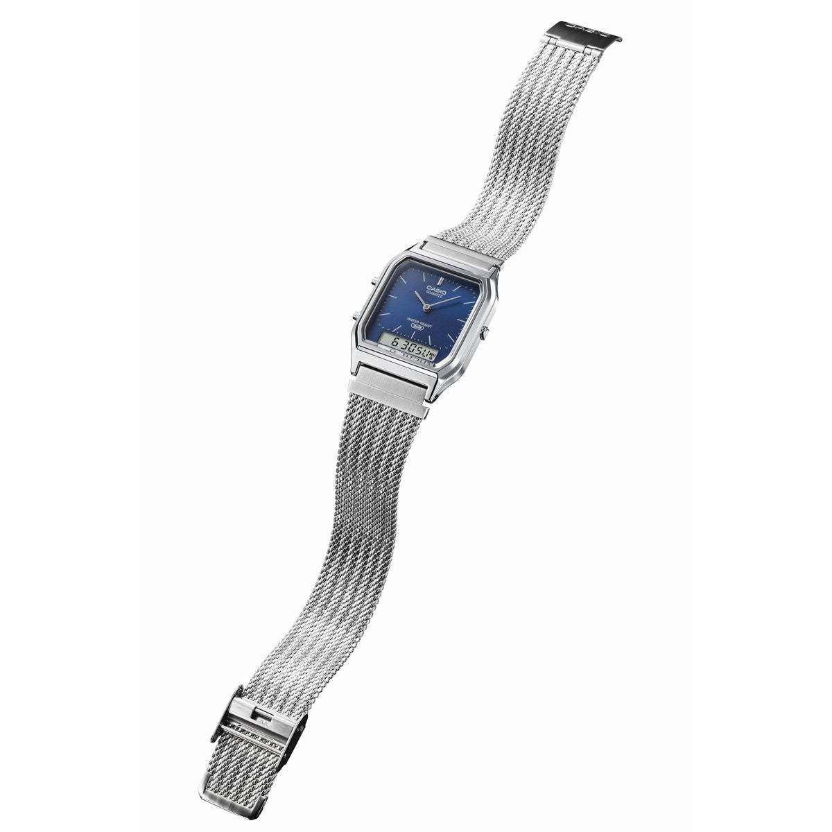 カシオ クラシック CASIO CLASSIC デジタル 限定モデル 腕時計 AQ-230EM-2AJF ネイビー【2025 新作】